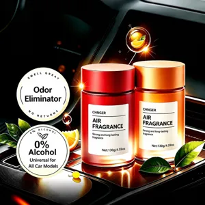 Car air freshener long lasting fragrance solid perfume auto aroma diffuser set 2pcs
