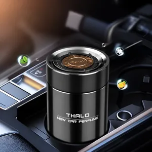 Auto Lufterfrischer fester Parfüm Balsam langanhaltender Duft für Auto Becherhalter Metall Dose