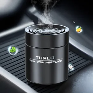 Car Solid Perfume Air Freshener Long Lasting Auto Aromatherapy Car Odor Remover Black Jar