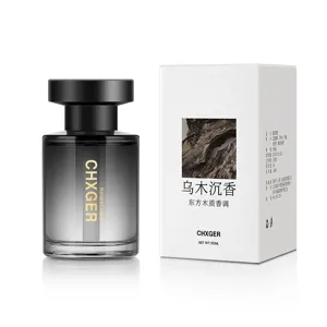 Car aromatherapy perfume, 160ml woody scent, long-lasting odor elimination air freshener.