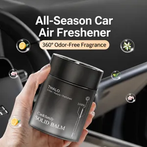 Car solid perfume air freshener balm for auto interior long lasting fragrance deodorant.