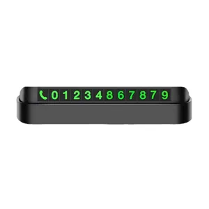 Tarjeta De Estacionamiento Temporal De Auto Placa De Número De Teléfono Luminosa