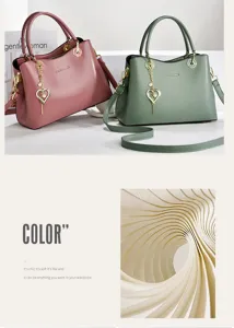 Chic macaron color shoulder handbag detail showing premium leather texture and hardware.