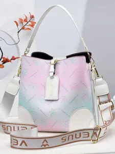 Modische rosafarbene blaue Damen Eimer Tasche, lässige Umhängetasche und Handtasche neu.