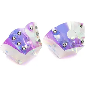 Protecteur de Pointe de Patin à Roulettes en PVC Laser Quad Patins Embout avec Rivets Métalliques Accessoires de Remplacement