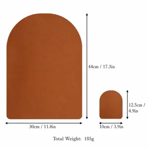 Nordic style leather placemat, waterproof heat insulation steak mat for home use.