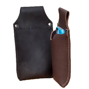 Custodia per telefono in pelle per cintura, marsupio tattico per cellulare, borsa da cintura.