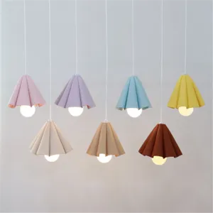 Outdoor Camping PU Leather Flower Lampshade Tent Atmosphere Light Protective Cover Foldable Hexagonal Hanging Lamp Cover