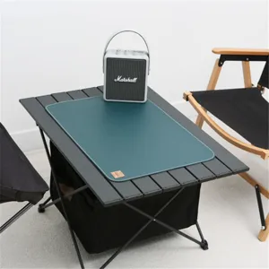 Outdoor leather camping table mat waterproof oilproof dining pad non slip picnic mat