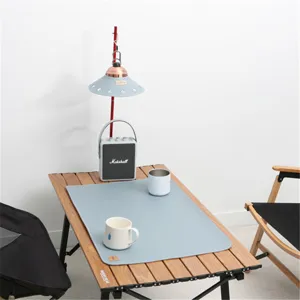 Outdoor Leather Camping Mat Waterproof Oil-Proof Table Mat Placemat For Picnic