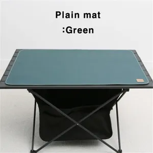Outdoor leather camping table mat waterproof oilproof placemat for picnic and dining table.