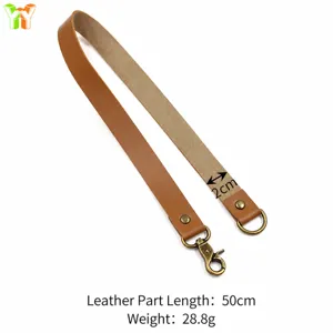 Minimalist luxury leather curtain tieback with brass metal clasp, durable and stylish.