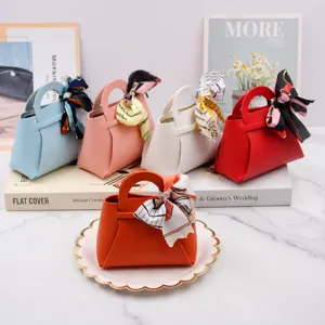 Scatola di caramelle in pelle stile ins borsa regalo matrimonio mini borsa festiva