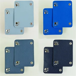 Leather Luggage Handle Wrap Bag Grip Soft PU Leather Handle Cover with Snap Buttons Paw Rivets