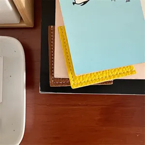 Segnalibri ad angolo in pelle simpatici indicatori di pagina triangolari accessori lettura