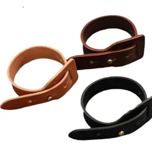 PU leather curtain tiebacks in multi colors, stylish window strap holders for home.