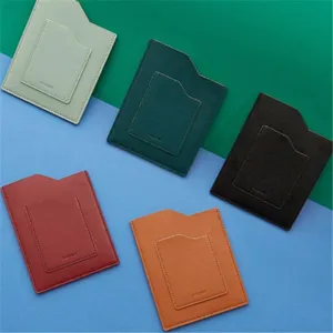 PU leather passport holder travel document organizer slim wallet cover for men and women