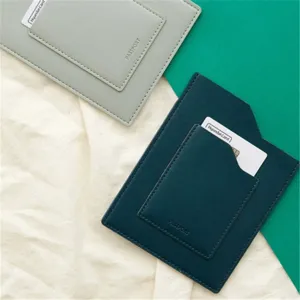 PU leather passport holder travel document organizer portable slim card wallet cover