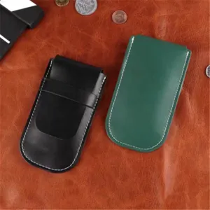 Portable Single Watch Pouch Travel Leather Watch Storage Bag Flip Cover Watch Protector Organizer Gift Watch Case