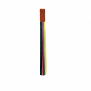 Leather ribbon bookmark with multi-color tassels, Bible study textbook marker accessory.