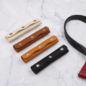 Leder Tasche Griff Abdeckung Schutzhülle Ersatz Zubehör mit Metall Druckknöpfen.