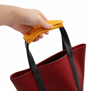 Abnehmbarer Leder Taschengriff Schutz, bequemer Griffpolster für Shopper und Handtaschen.