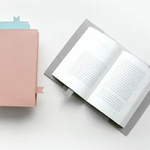 Minimalist PU leather book cover notebook protective sleeve with bookmark strap stylish design