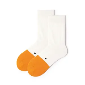 Funny Goose Head Cotton Crew Socks Unisex Cute Animal Design Casual Sports Socks Soft Comfortable Daily Wear Footwear