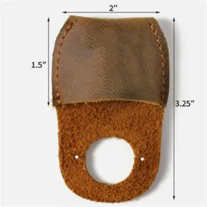 Holzbearbeitung Daumenschutz Leder Finger-Schutzhülle Schnitzwerkzeug Schutzkappe 2x3,25 Zoll