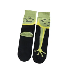 Süße lustige Frosch Muster Wadensocken für Damen und Herren, neuartige Herbst Winter Socken.