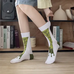 Novelty funny frog webbed feet crew socks cute creative cotton socks for men and women