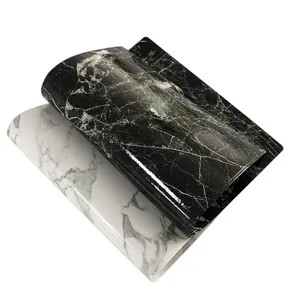 Set da tavola in pelle PU marmo nordico impermeabile isolamento termico sala da pranzo.