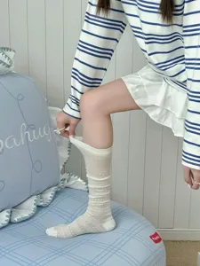 Ballett-Stil Damen WadenSocken atmungsaktive Netz hohle lange Roehre modische Socken