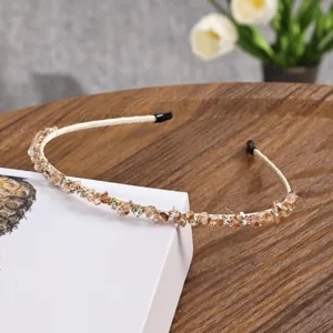Vintage Kristall Strass Haarreif süßer eleganter Haarreif für Damen Alltag Zubehör