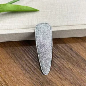 Fermaglio per capelli con glitter argento forcina BB brillante donna accessorio acconciatura
