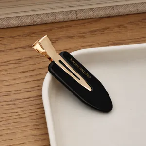 Acetate Water Drop Hair Clip Geometric Duckbill Side Hairpin French Style Hair Accessories For Women Daily Commute