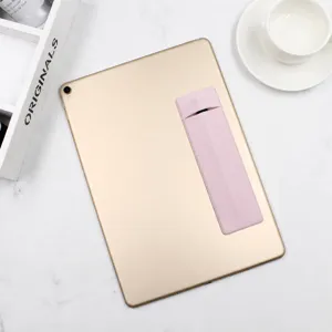 Stylus pen holder for tablet, adhesive pouch sleeve for apple pencil, pink storage pocket.