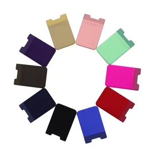 Portacarte adesivo universale in Lycra per cellulare, tasca elastica per retro dello smartphone.