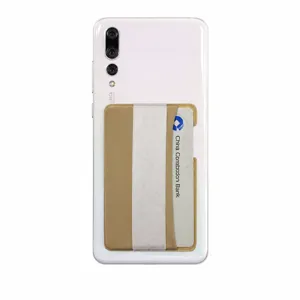 Porte-carte elastique telephone tissu Lycra autocollant poche arriere de protection