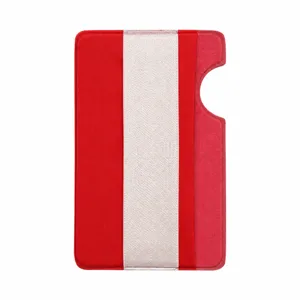 Elastische Lycra telefoon kaarthouder rood zelfklevend portemonnee vak voor pasjes id card