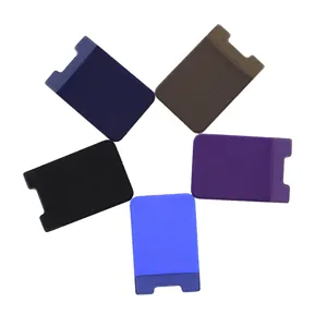 Porta carte elastico in Lycra per cellulare tasca adesiva posteriore per carte di credito