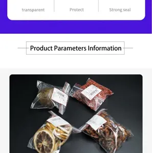 Transparente PE Druckverschlussbeutel Plastik Beutel für Lebensmittel und kleine Aufbewahrung.