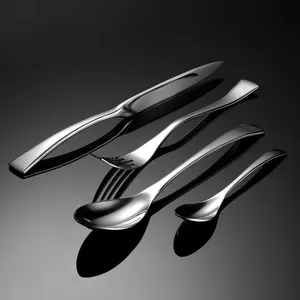 Set posate in acciaio inox coltello cucchiaio forchetta cucina stoviglie eleganti