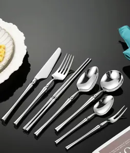 Ensemble de couverts en acier inoxydable couteau fourchette cuillère de cuisine
