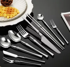 Set de couverts en acier inoxydable couteau fourchette cuillère cuisine table neuf