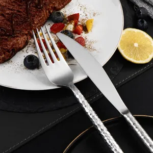 Set di Posate da Cucina di Lusso in Acciaio Inox Coltello e Forchetta per Bistecca