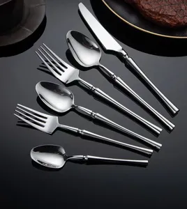 Set de couverts en acier inoxydable couteau fourchette cuillère vaisselle cuisine moderne
