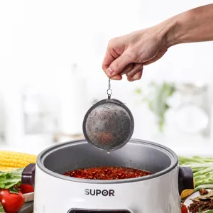 304 Ανοξείδωτο Ατσάλι Πλέγμα Τσάι Μπάλα Infuser Μπαχαρικό Σουρωτήρι Με Κρεμαστή Αλυσίδα Για Κουζίνα