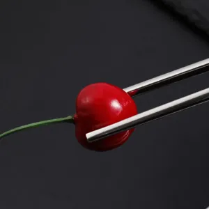 Bacchette in acciaio inox 304 casa resistente metallo anti-scivolo pulizia facile