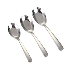 Set di cucchiai in acciaio inossidabile casa zuppa cucchiaio lungo manico stoviglie
